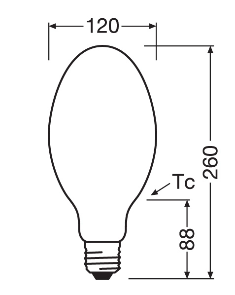 Żarówka LED uliczna E40 LEDVANCE 60W 4000K barwa neutralna IP65