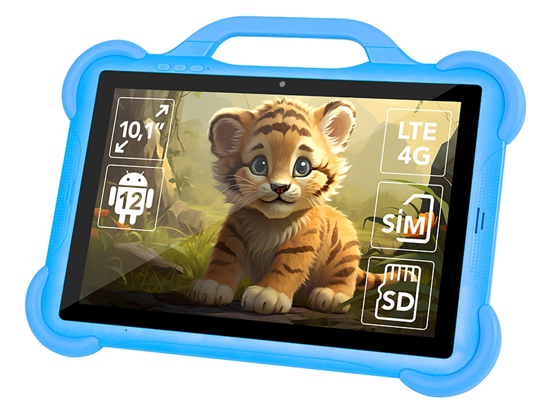 Tablet edukacyjny dla dzieci BLOW KidsTAB10 10'' 4G 4/64GB niebieski + etui