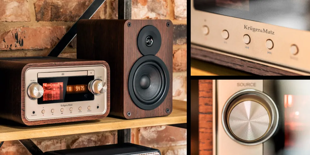 Wieża lampowa Kruger&Matz KM1961 CD USB Bluetooth NFC DAB+ FM