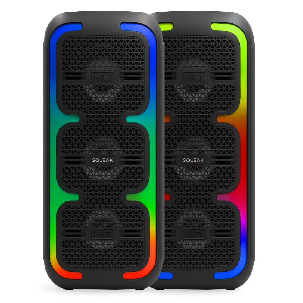 Głośnik bluetooth przenośny Squeak BeatOne karaoke speaker radio FM AUX USB-C 45W