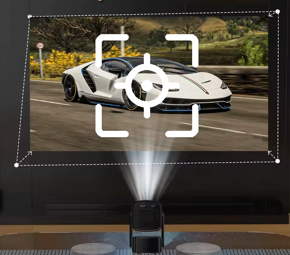 Przenośny projektor multimedialny AndroidTV HD BLOW Cinema SOUND + etui - kolor czarny