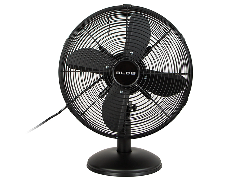Wentylator stołowy biurkowy 12 cali 30 cm 50W - kolor czarny