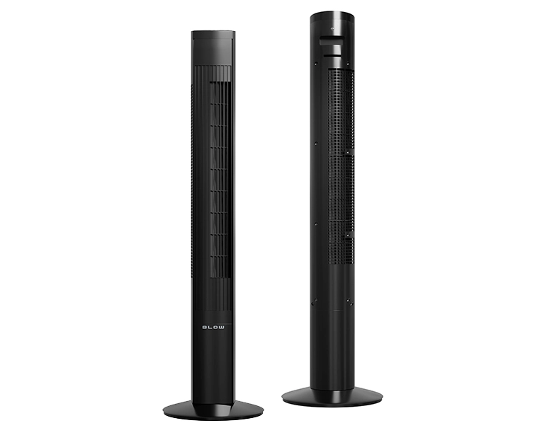 Wentylator kolumnowy podłogowy XXL 121cm z jonizacją 90W - kolor czarny