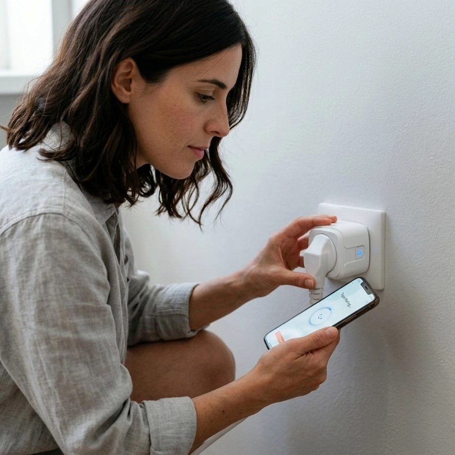 Smart adapter gniazdo 230V WiFi białe ART oem
