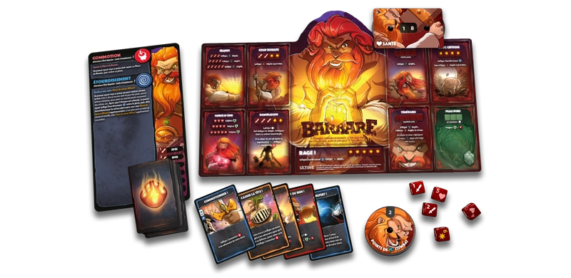 Gra karciana DICE THRONE: BARBARZYŃCA vs KSIĘŻYCOWA ELFKA - Lucky Duck Games