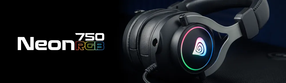 Podświetlane słuchawki gamingowe z mikrofonem GENESIS NEON 750 RGB